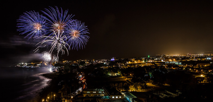 Feux artifice à la Réunion