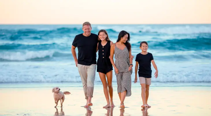 Famille plage Réunion